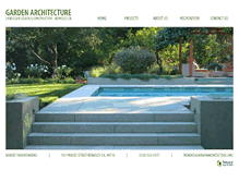 Tablet Screenshot of gardenarchitecture.biz